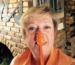Contributed photo Feed America Board Chair Jan Pruitt shows off her #Spoontember selfie.