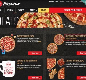Free delivery for Pizza Hut